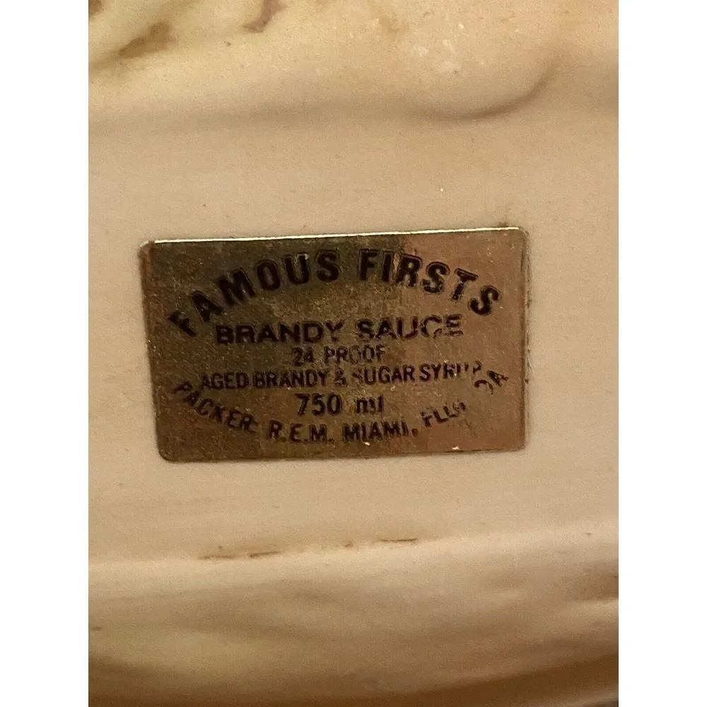 FAMOUS FIRSTS BABY PANDA PORCELAIN LIQUOR DECANTER - 8